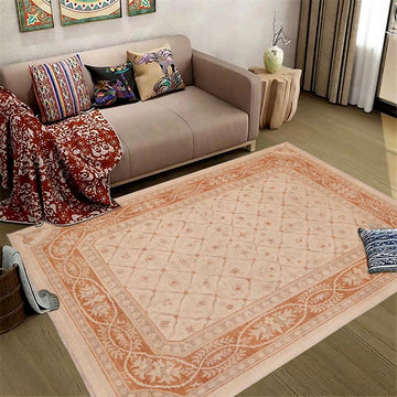 handmade Transitional Kafkaz Chobi Ziegler Beige Copper Hand Knotted RECTANGLE 100% WOOL area rug 9 x 12